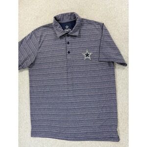 Dallas‎ Cowboys Screened Stadium S/S Polo Shirt (Men's Large) Blue
